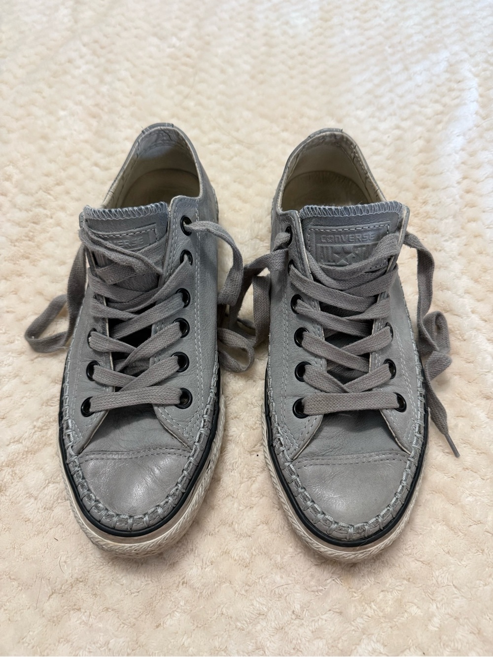 Converse X John Varvatos Gray Low-Top Sneakers Men’s Size 6 Women’s 8